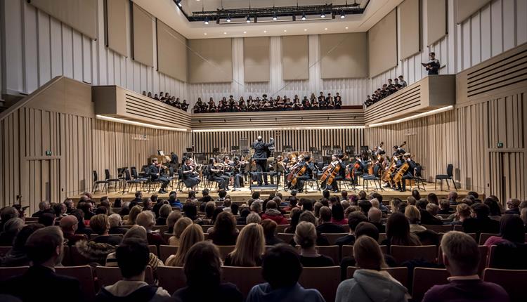 Stoller Hall concert room