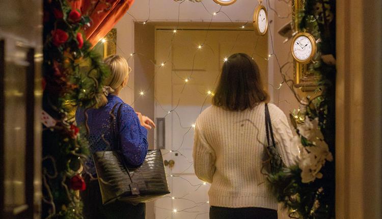 Tatton Mansion decorated for Christmas