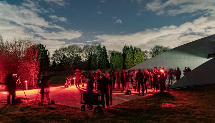 Night time event at Jodrell Bank