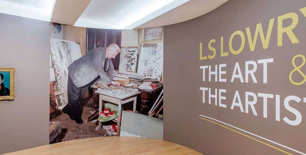 LS Lowry: The Art & The Artist exhibition entrance