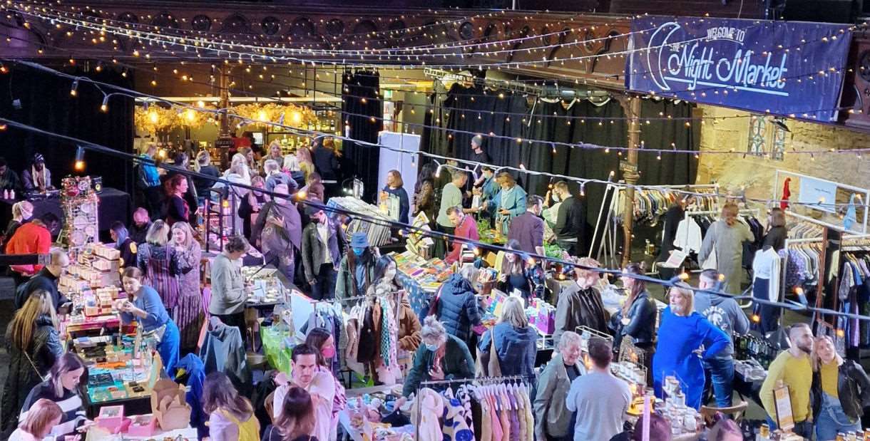 Crowds at The Night Market