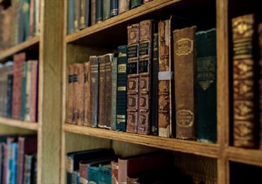 Secondhand book sale at Elizabeth Gaskell's House