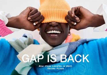 GAP is back  at The Trafford Centre, new store located in NEXT on the second floor
