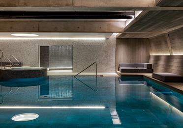 Inside the pool at Edwardian Hotel & Spa