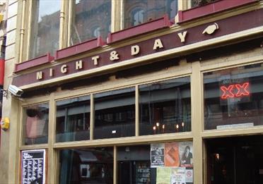 Night and Day Cafe sign
