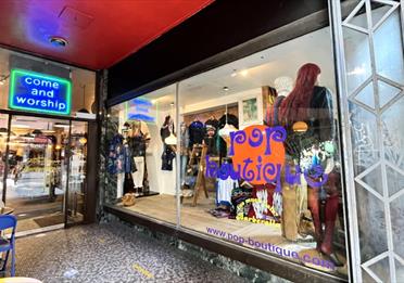 Pop Boutique vintage shop on Oldham Street, Manchester