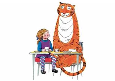 Illustration of the Tiger who came to Tea