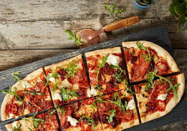 Pizza rustica piccante at Zizzi Manchester