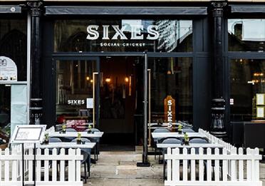 Entrance to Sixes, Corn Exchange Manchester