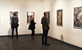People browsing an exhibition at Centre for Chinese Contemporary Art (CFCCA)