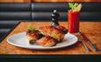 Chicken roast dinner at Ducie Street Warehouse