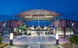 Dalton Park entrance at night