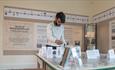Man looking at map with features