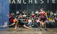 Squash players at National Squash Centre, Manchester