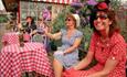 People in 1940s outfits