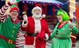 Santa with elfs