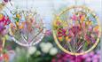 Hanging flower decorations