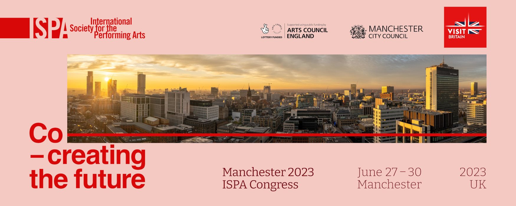 Designed asset promoting the Manchester 2023 ISPA Congress in Manchester