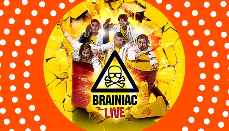 Poster: Brainiac Live, orange frame