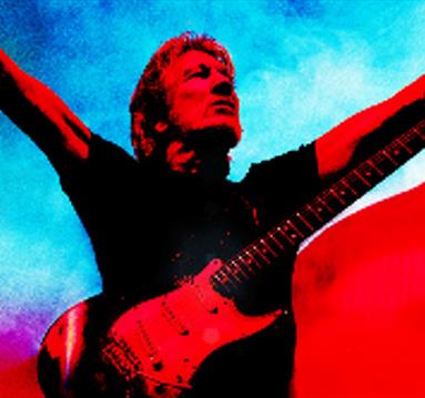 Roger Waters with a guitar