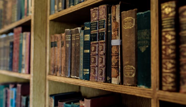 Secondhand book sale at Elizabeth Gaskell's House