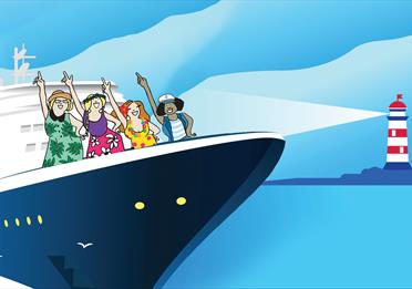Drawing: cruise ship