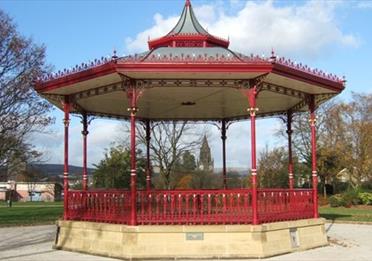 Rochdale Broadfield Park bandstand.