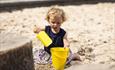 Child in a sandpit