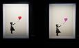 The Art of Banksy girl with heart balloon