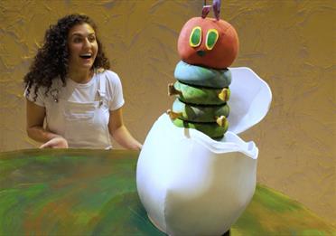 The Hungry Caterpillar puppet