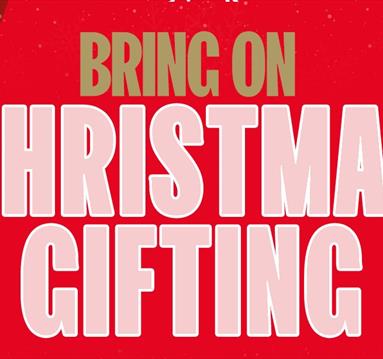 Red poster: bring on Christmas gifting
