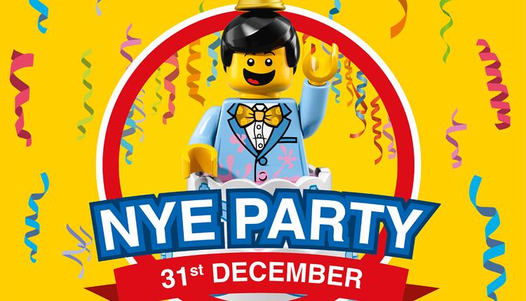 Yellow LEGO poster: New Year's Eve Party