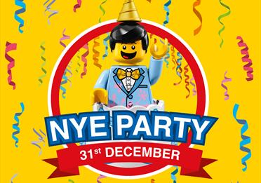 Yellow Lego poster: New Year's Eve Party
