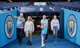 Fans walking out of the tunnel at the Etihad Stadium on a tour