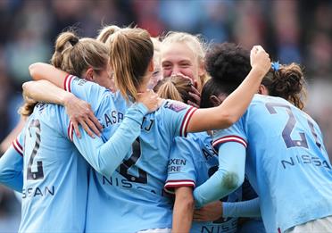 Manchester City Women Celebrating