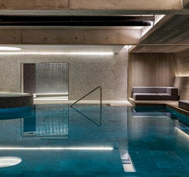 Inside the pool at Edwardian Hotel & Spa