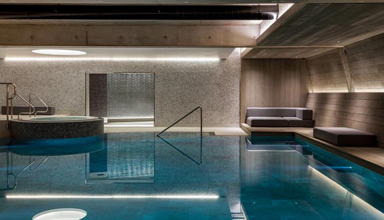 Inside the pool at Edwardian Hotel & Spa