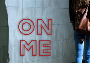 Poster: On Me (woman walking by)