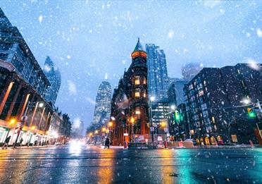 New York in snow