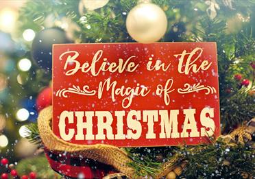 Shallow Focus Photo of Believe in the Magic of Christmas Signage