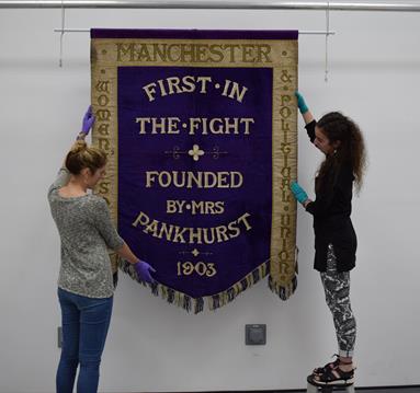  Women’s Social and Political Union banner