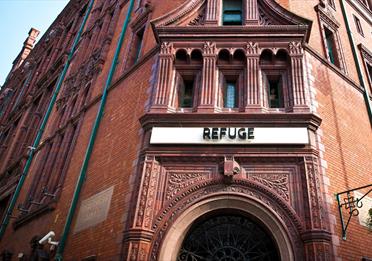 Front of The Refuge building, Manchester