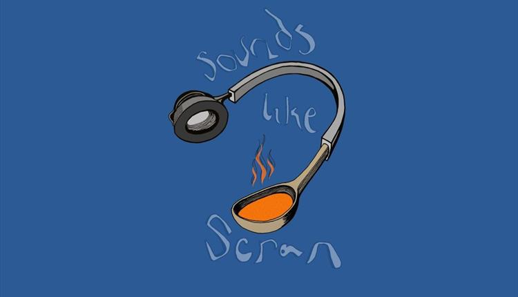 Cartoon: headphones melt into a spoon