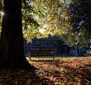 Samlesbury Hall in Autumn