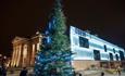 Christmas tree outside the odeon