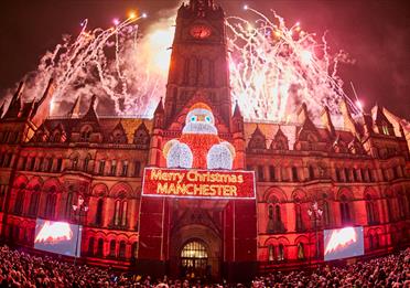 Manchester Christmas Lights Switch On in Albert Square