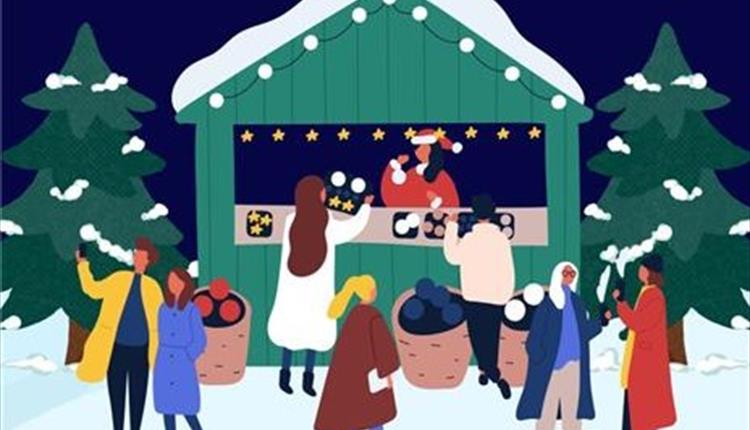 Drawing: Christmas markets