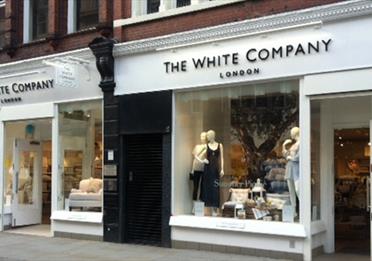 The exterior of The White Company.