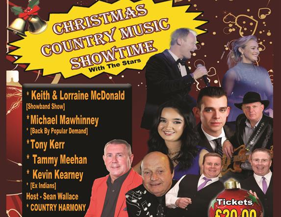 Image of all the stars of the Christmas Country Showtime