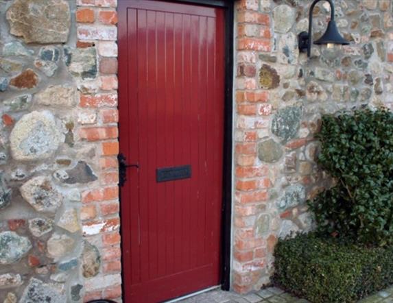 Image of a red door